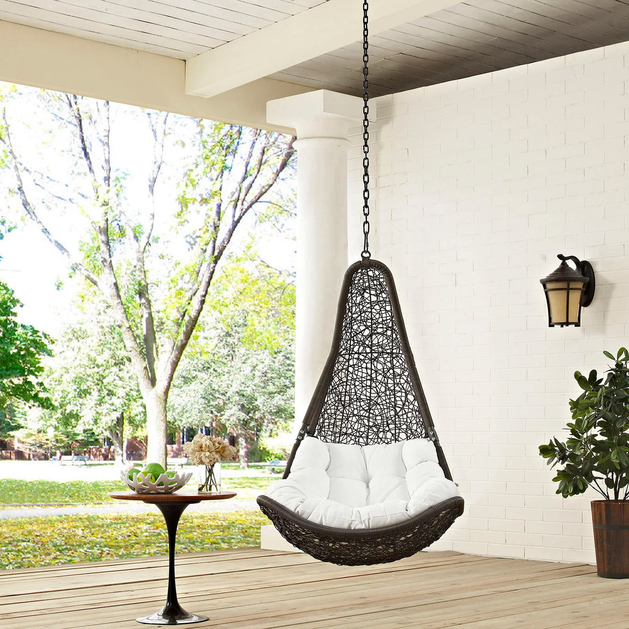 Outdoor Patio Swing Chair w/ Chain