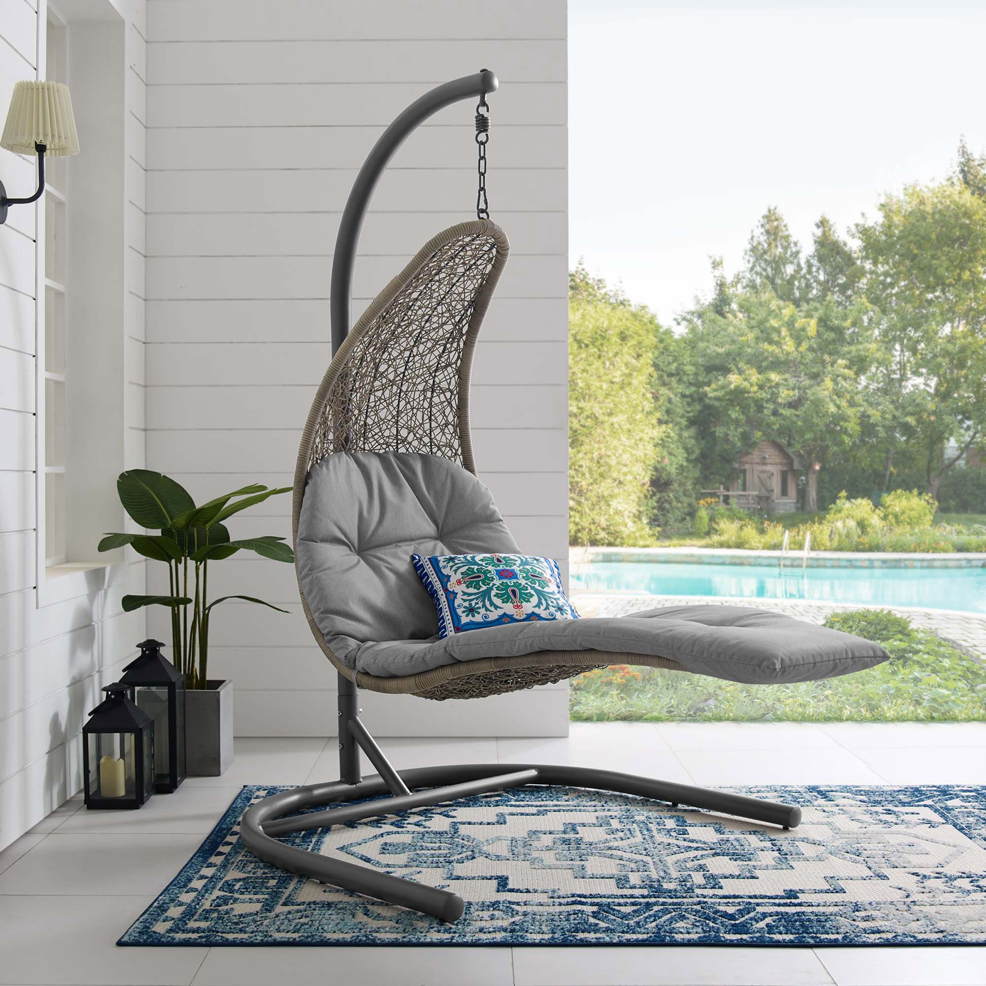 Outdoor Patio Swing Lounge Chair