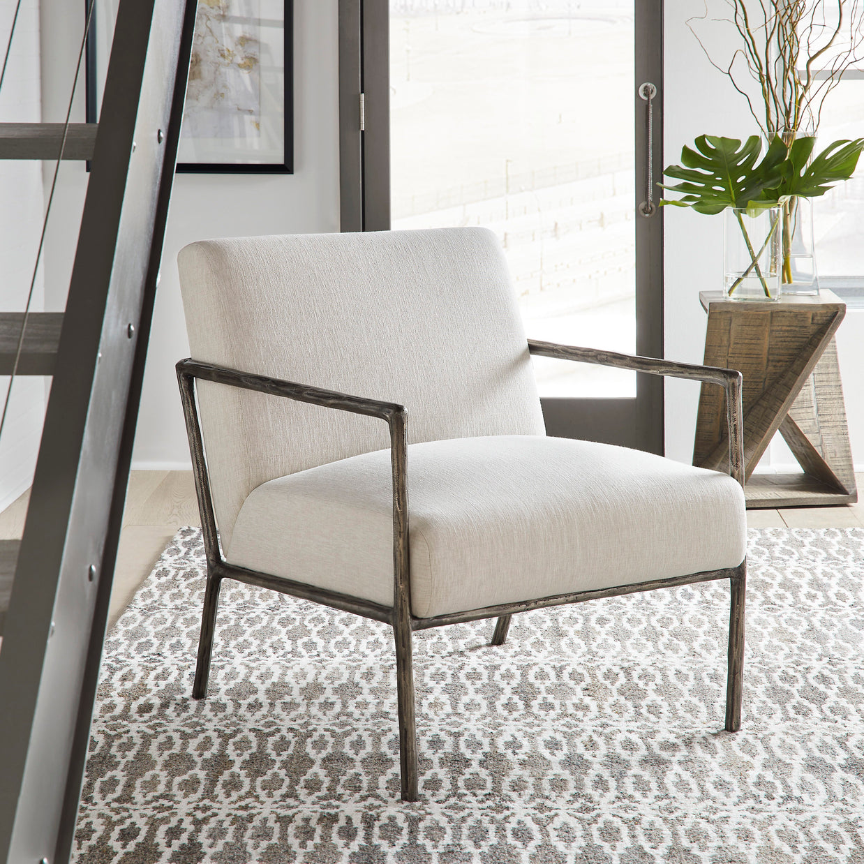Linen Casual Accent Chair