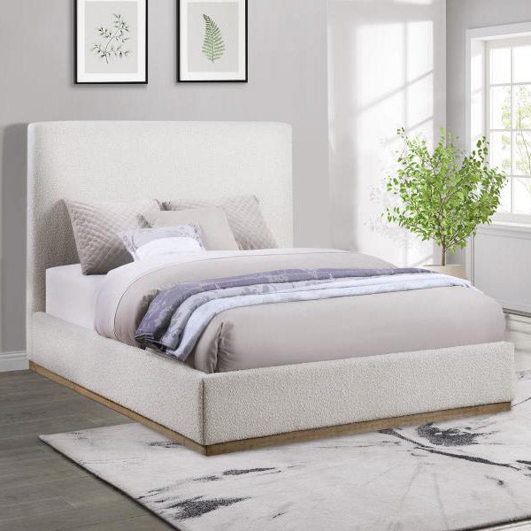 Upholster cream bed