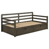 Gray Rustic Daybed w/ Extension Trundle