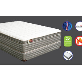 Plush 13″ California King Euro Pillow Top Hybrid Mattress