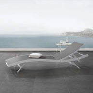 Contemporary Outdoor Mesh Chaise