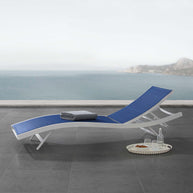Contemporary Outdoor Mesh Chaise
