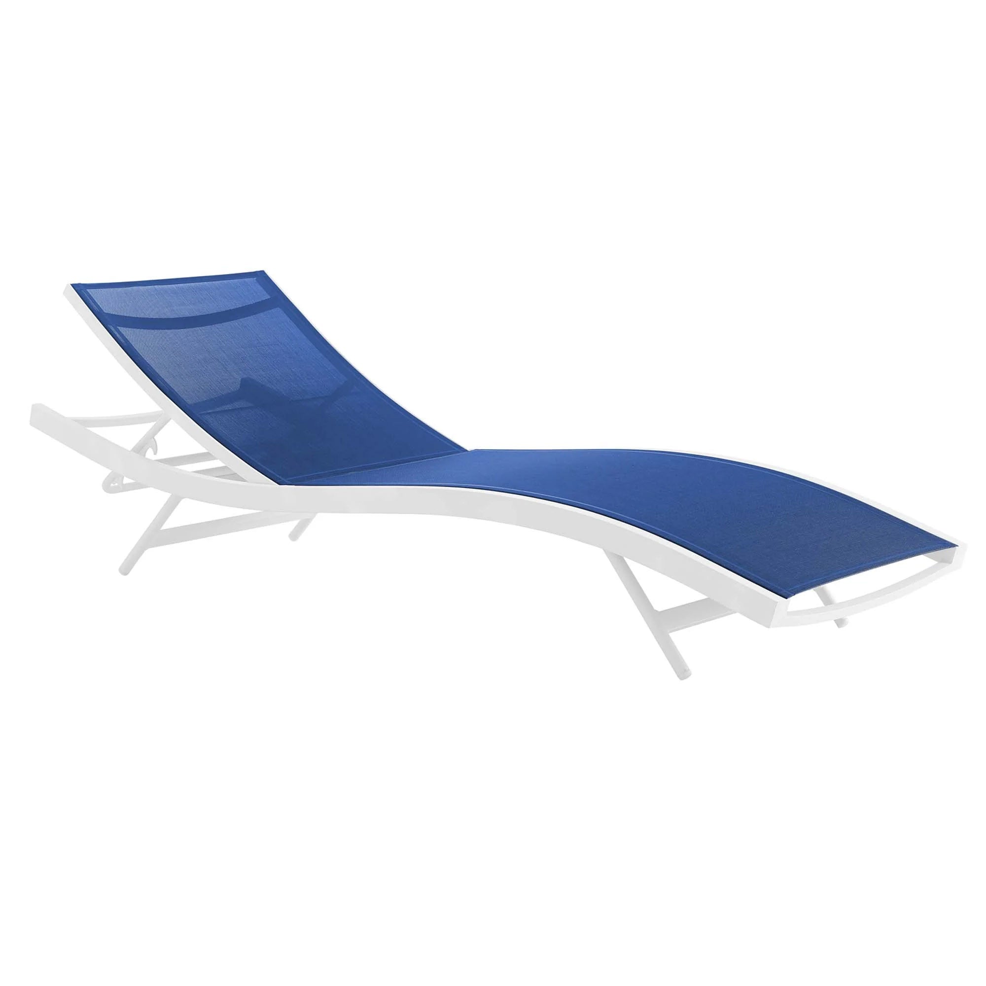 Contemporary Outdoor Mesh Chaise