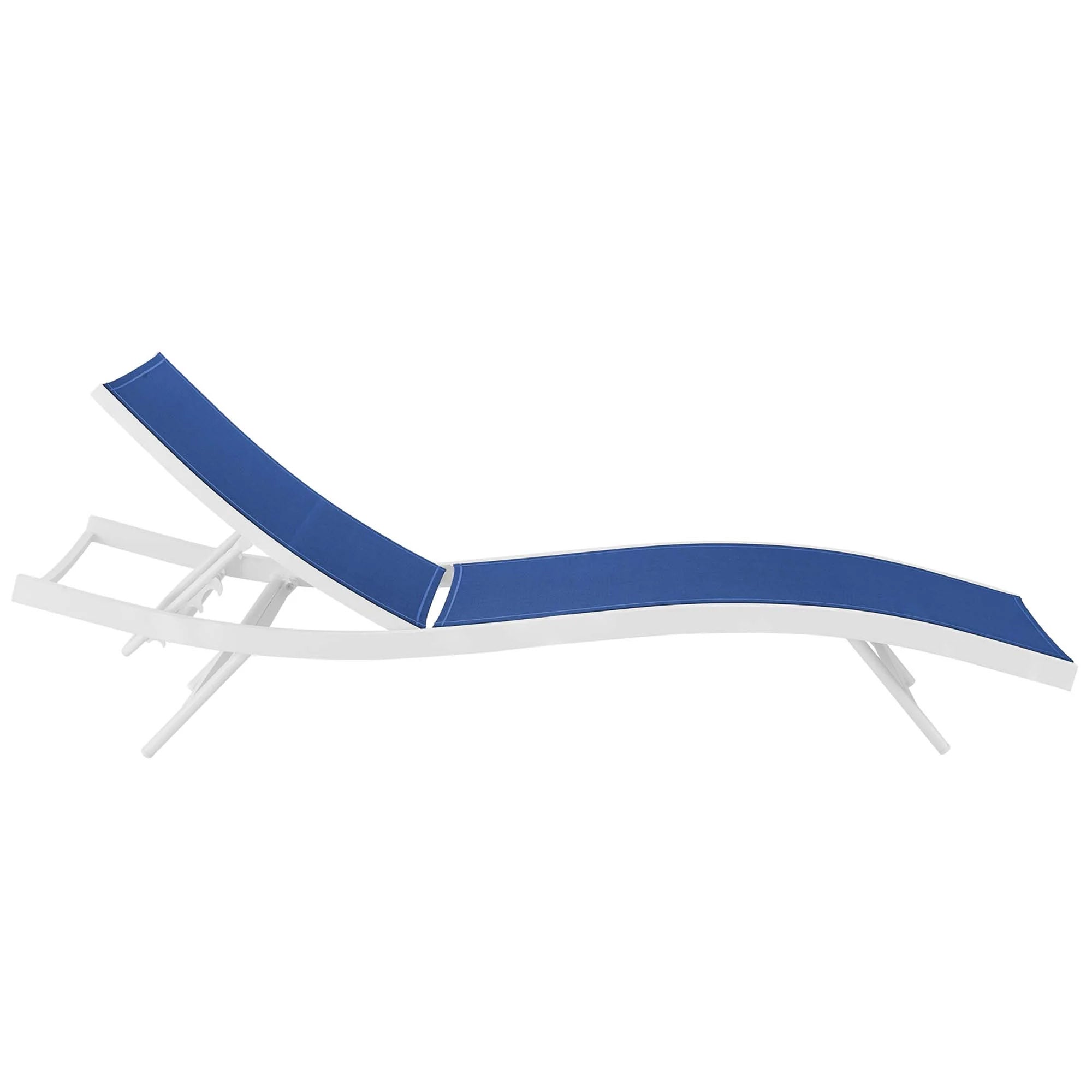Contemporary Outdoor Mesh Chaise