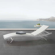 Contemporary Outdoor Mesh Chaise