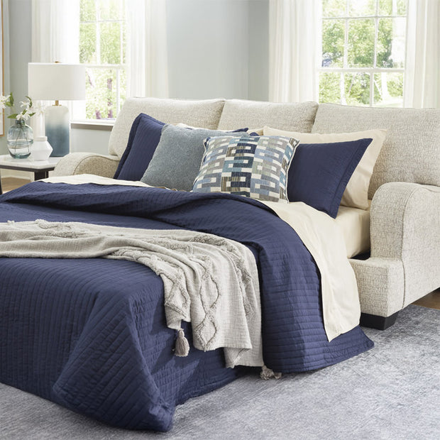 Contemporary Cream Queen Sofa Sleeper