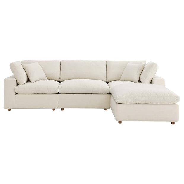 Overstuffed 4 Piece  Modular Sectional