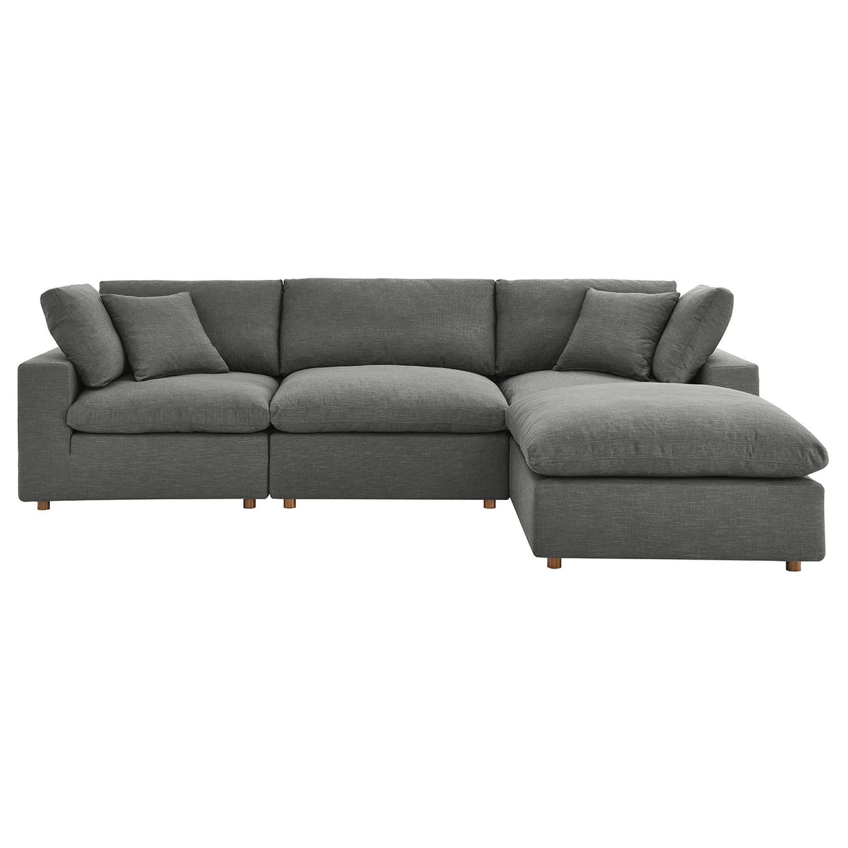 Overstuffed 4 Piece  Modular Sectional
