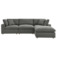 Overstuffed 4 Piece  Modular Sectional