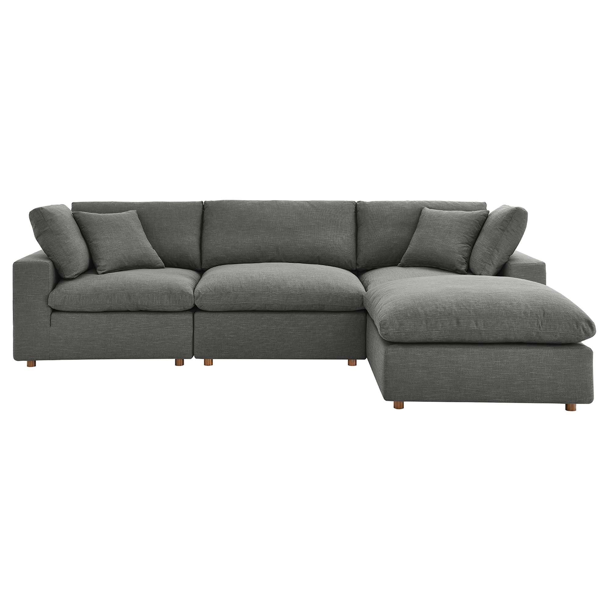 Overstuffed 4 Piece  Modular Sectional