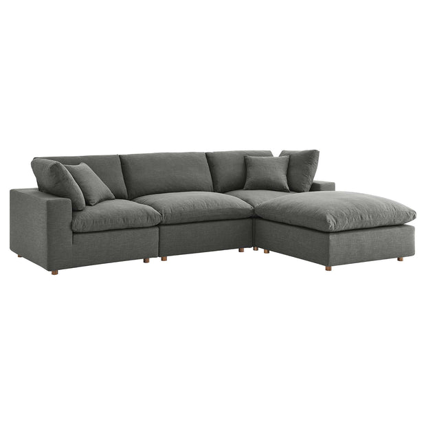 Overstuffed 4 Piece  Modular Sectional