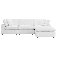 Overstuffed 4 Piece  Modular Sectional