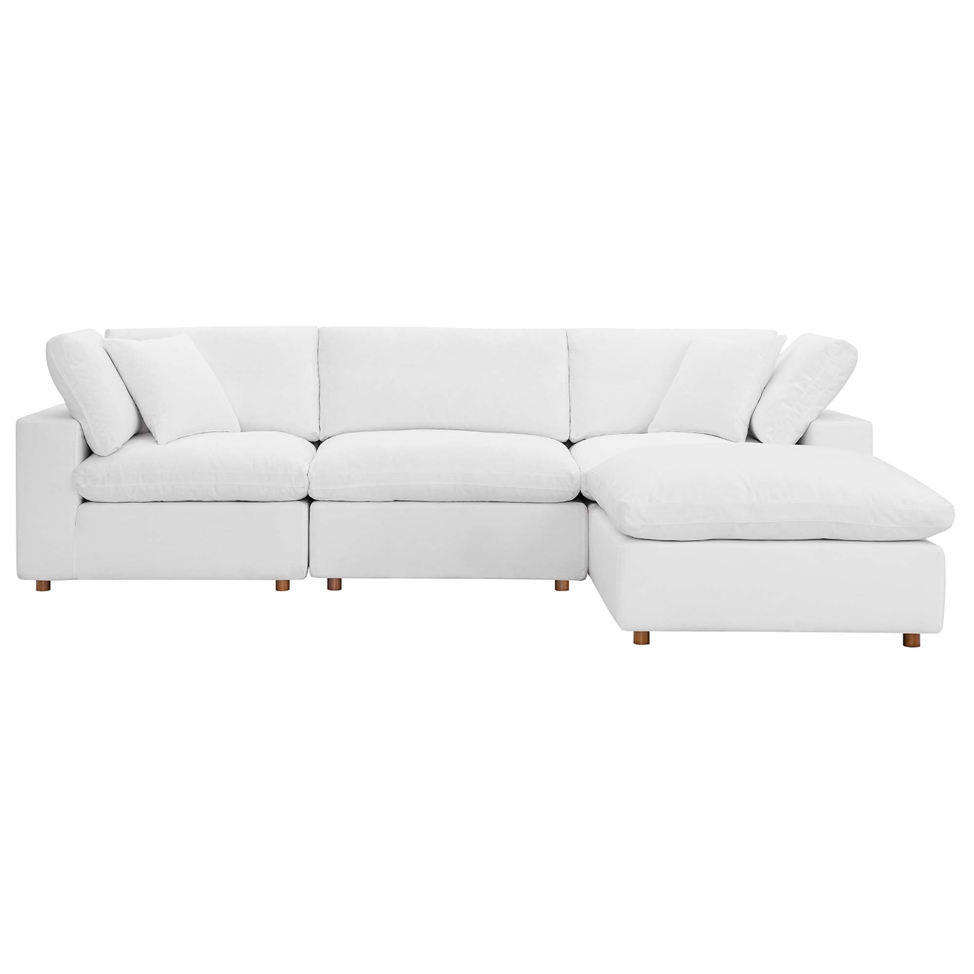 Overstuffed 4 Piece  Modular Sectional