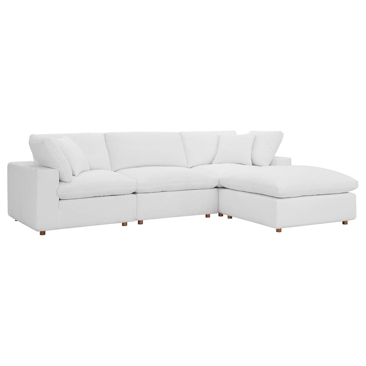 Overstuffed 4 Piece  Modular Sectional