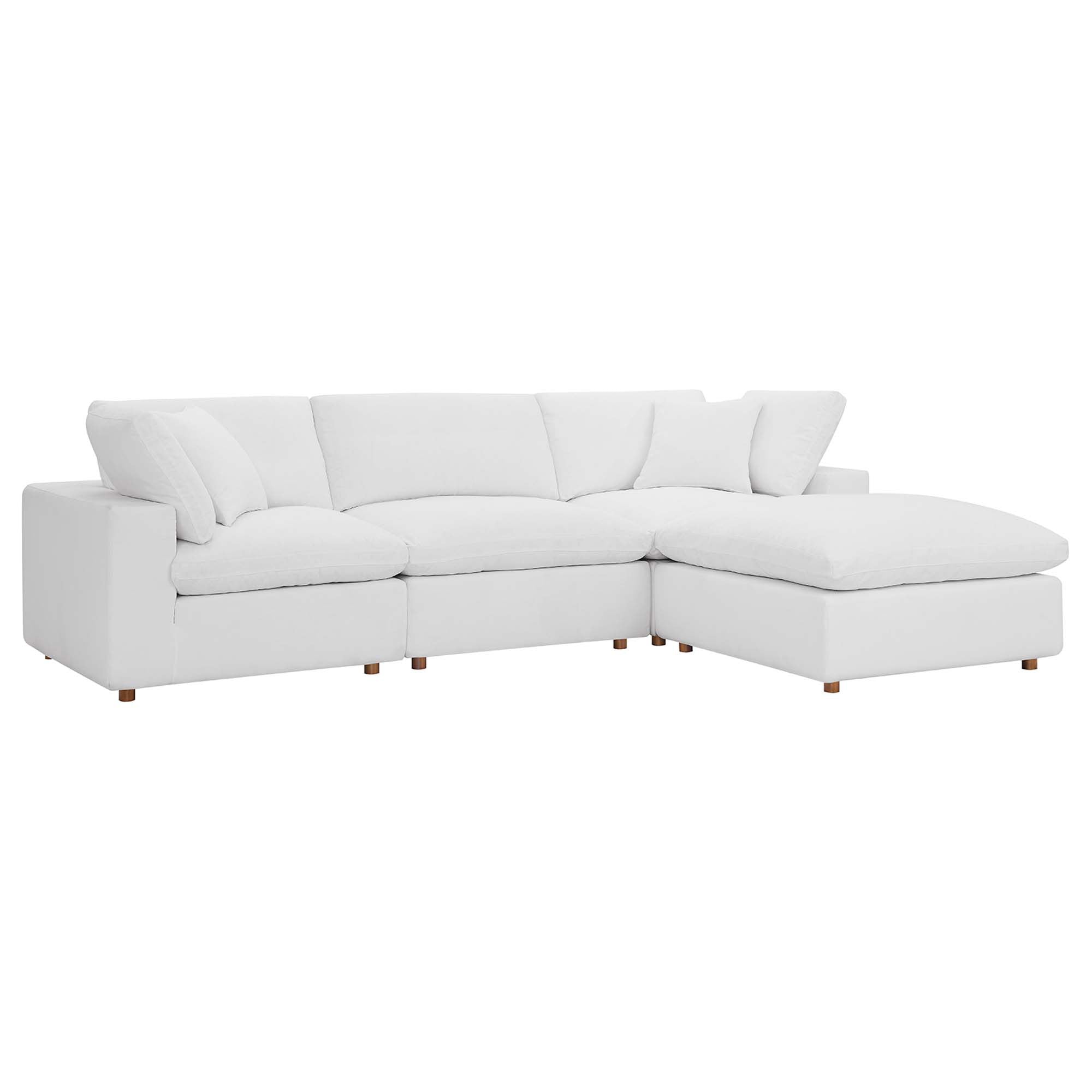 Overstuffed 4 Piece  Modular Sectional