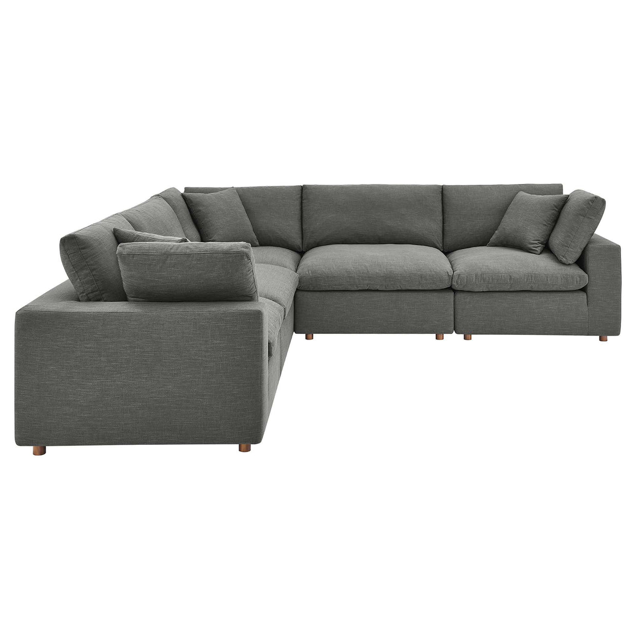 Overstuffed 5 PC Modular Sectional