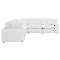 Overstuffed 5 PC Modular Sectional