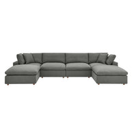 Overstuffed 6 PC Modular Sectional
