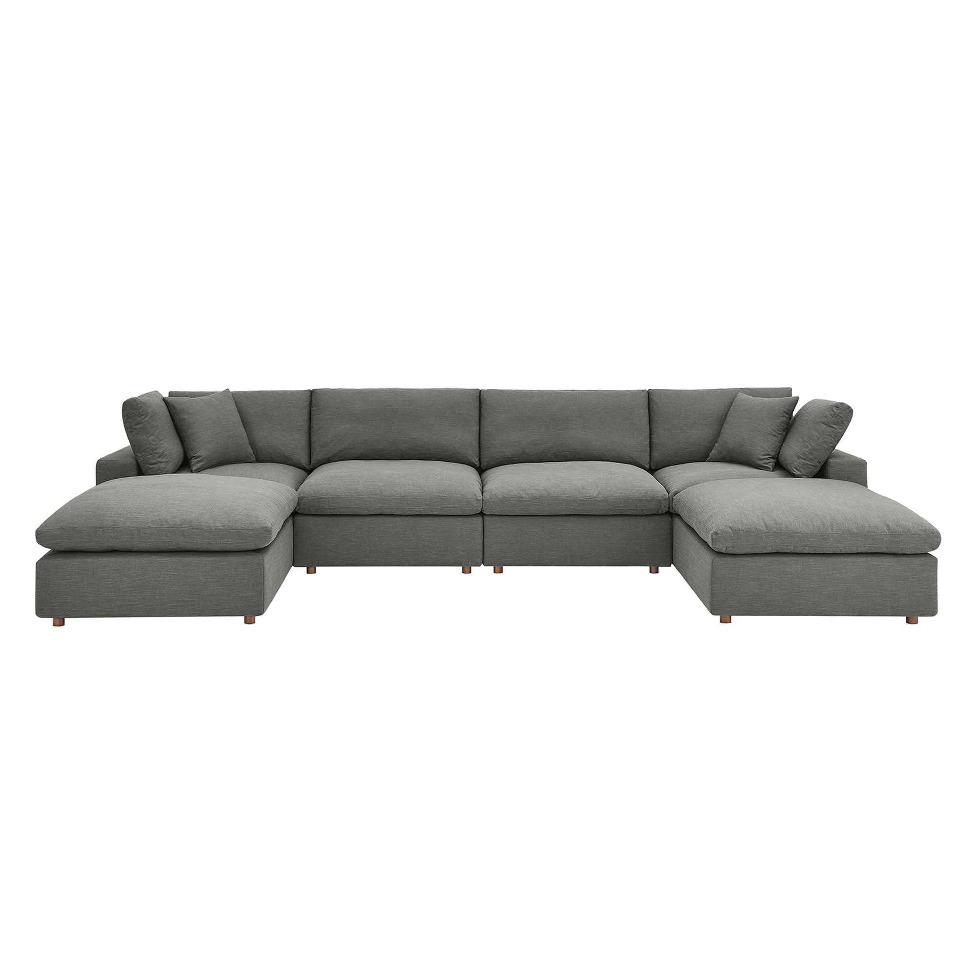 Overstuffed 6 PC Modular Sectional