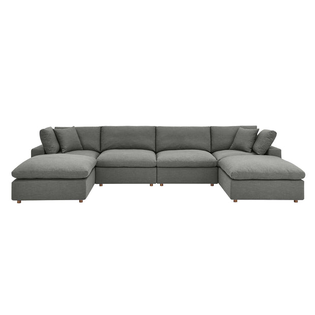 Overstuffed 6 PC Modular Sectional