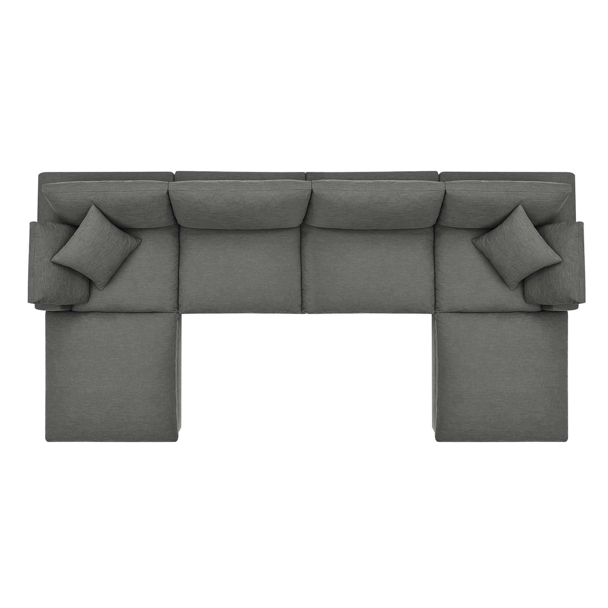 Overstuffed 6 PC Modular Sectional