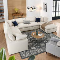 Overstuffed 7 PC Modular Sectional