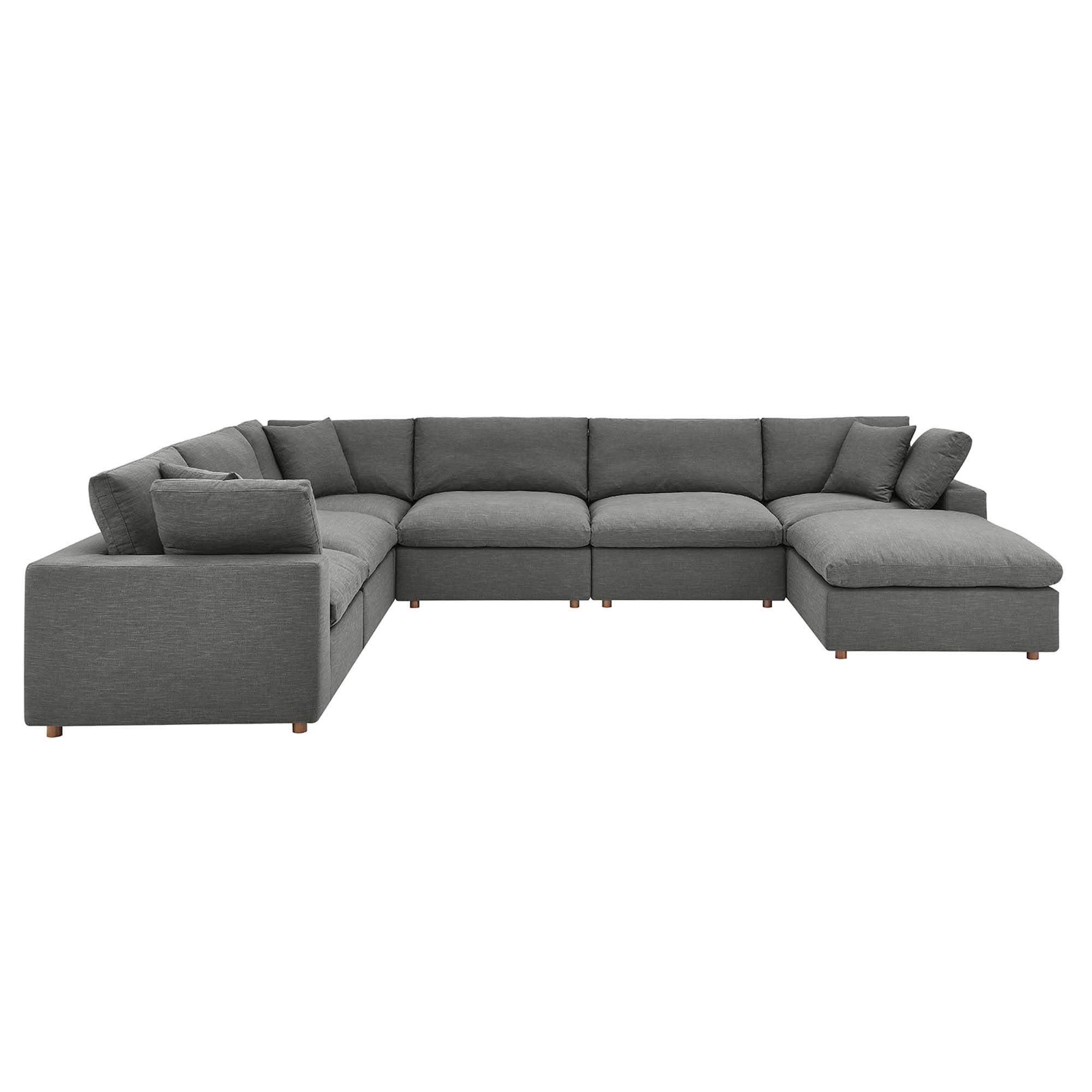 Overstuffed 7 PC Modular Sectional