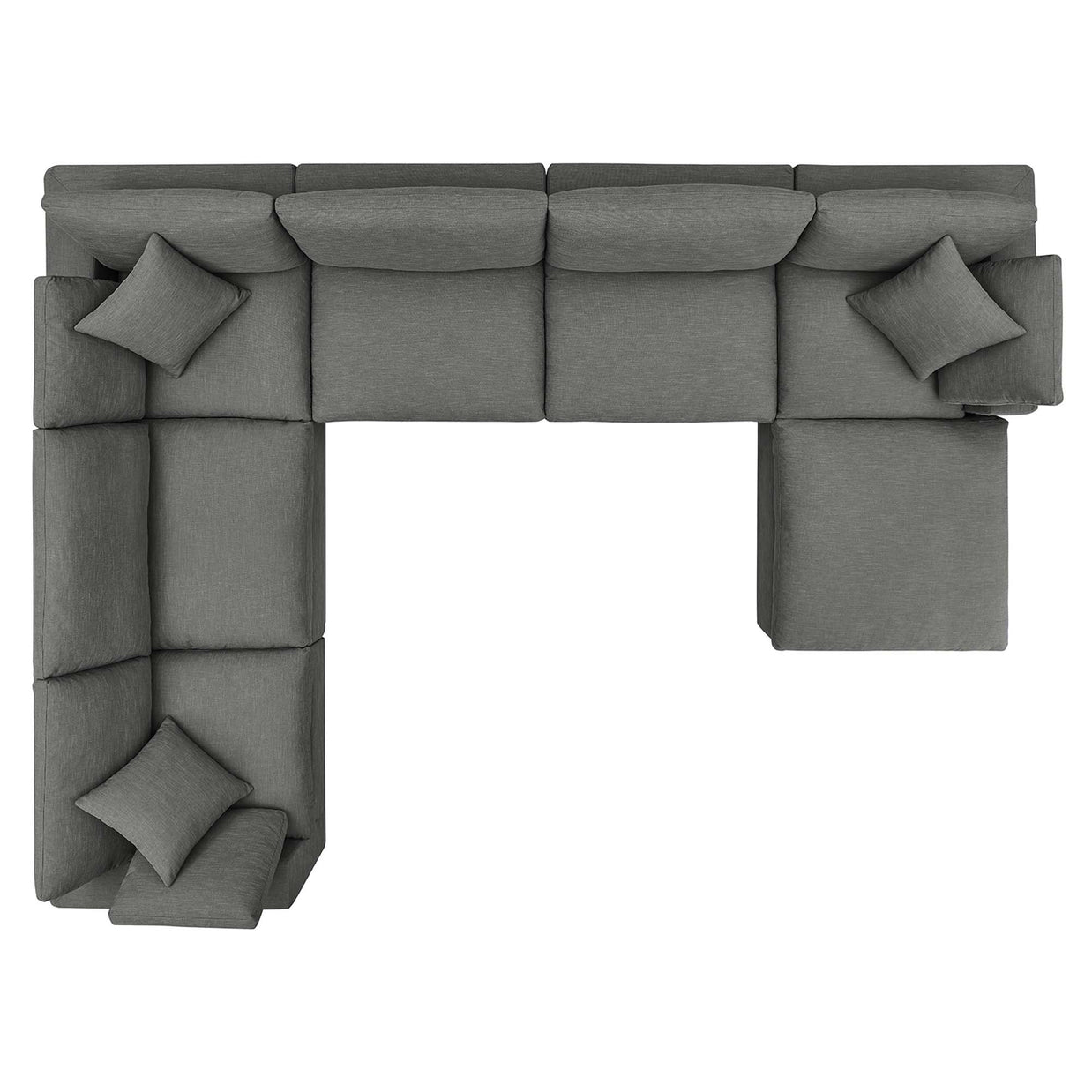 Overstuffed 7 PC Modular Sectional