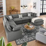 Overstuffed 7 PC Modular Sectional