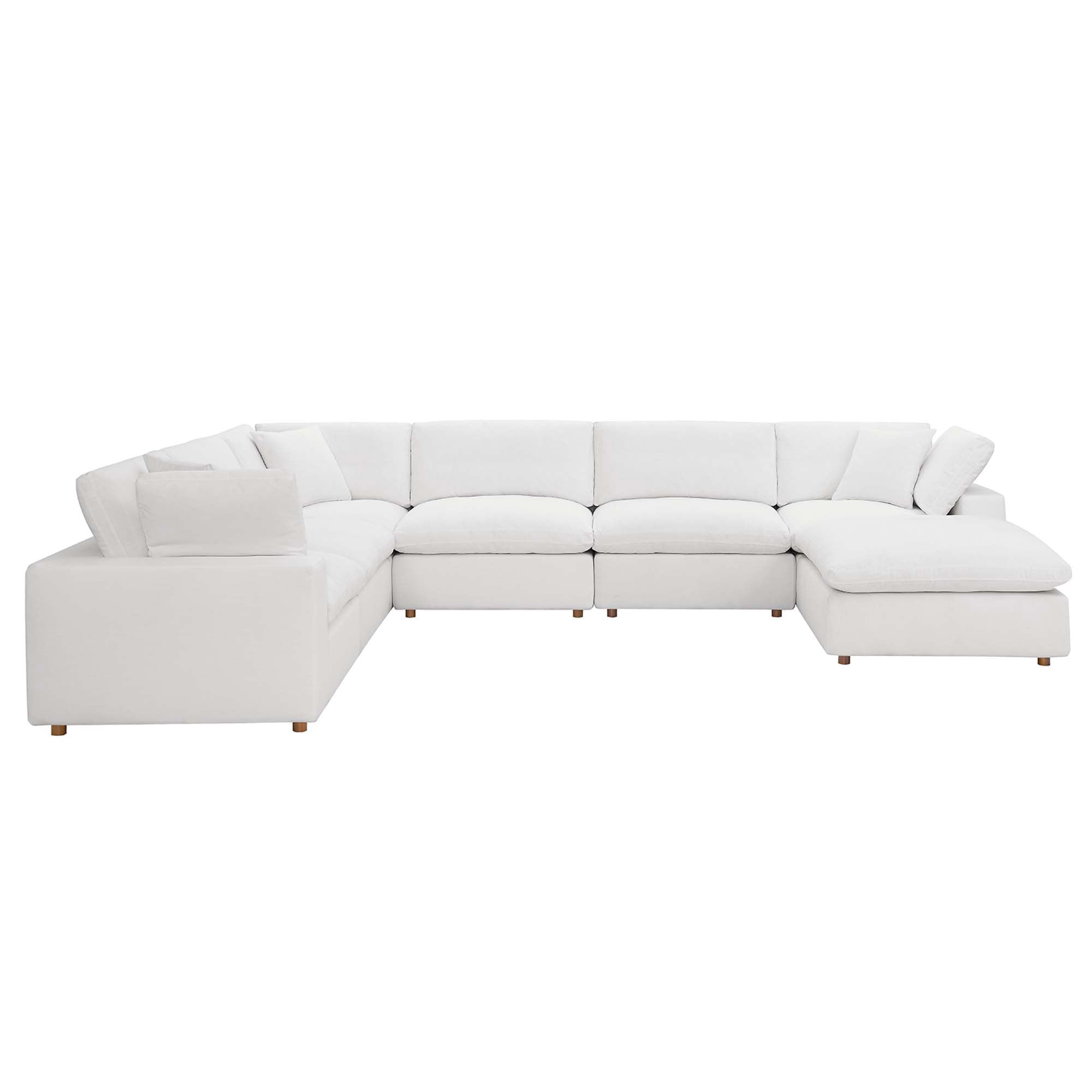 Overstuffed 7 PC Modular Sectional