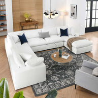 Overstuffed 7 PC Modular Sectional