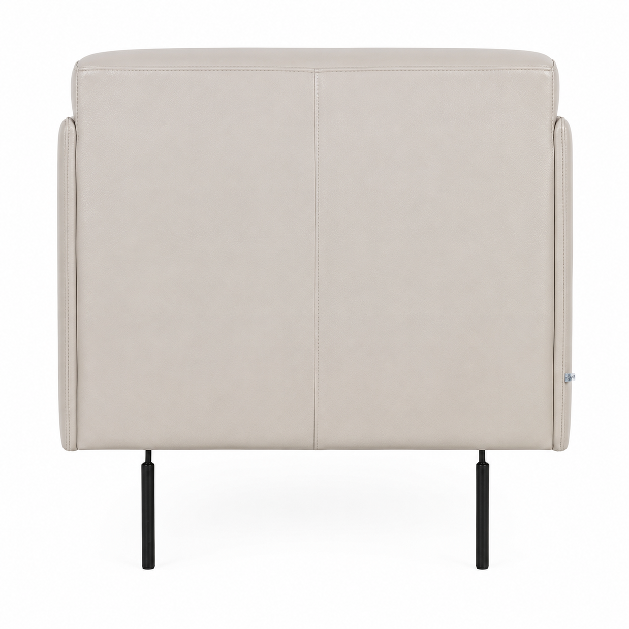 Top Grain Italian Leather Light Gray Chair