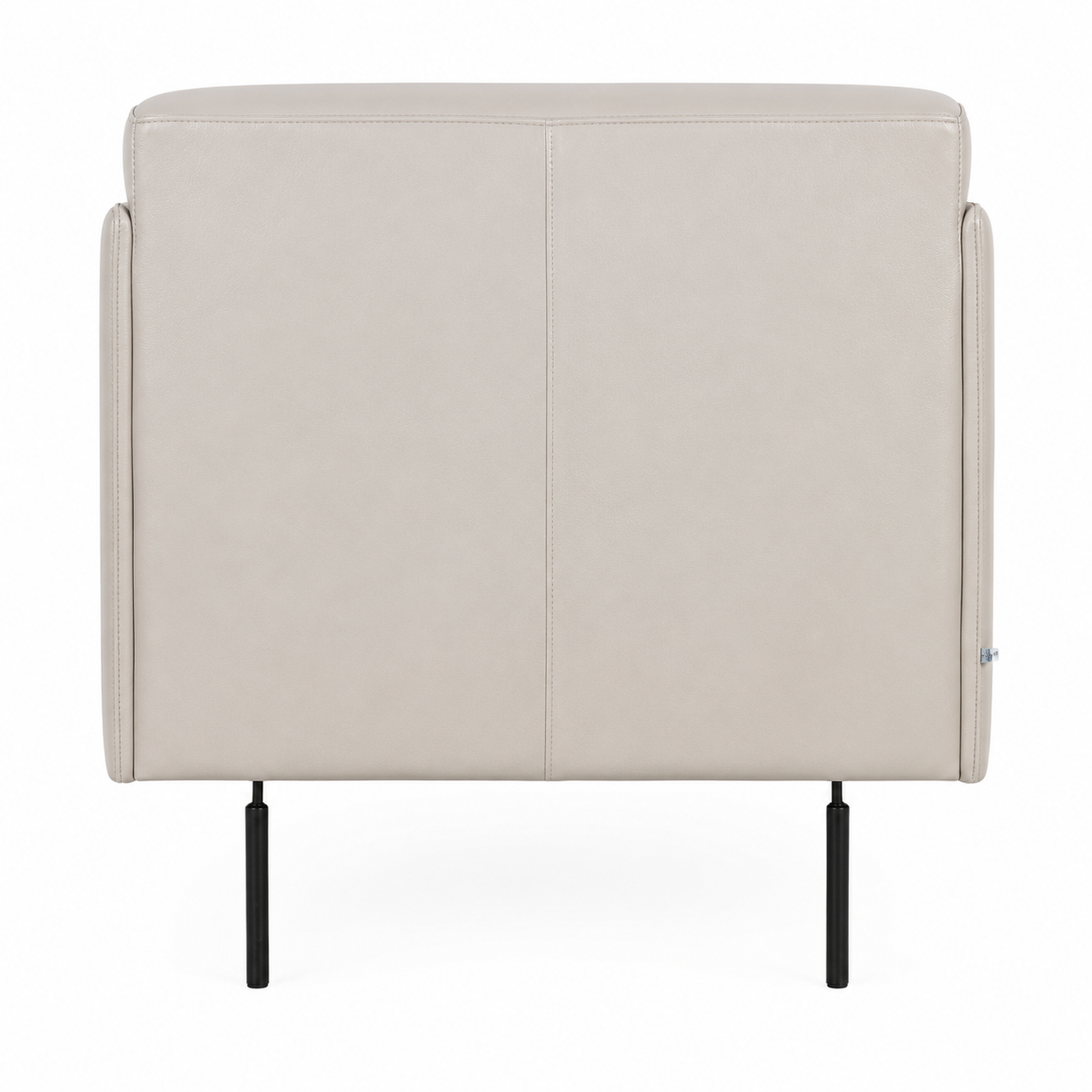 Top Grain Italian Leather Light Gray Chair