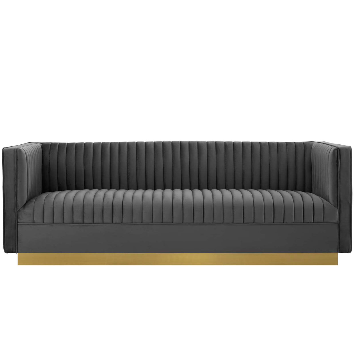 Art Deco Velvet Sofa