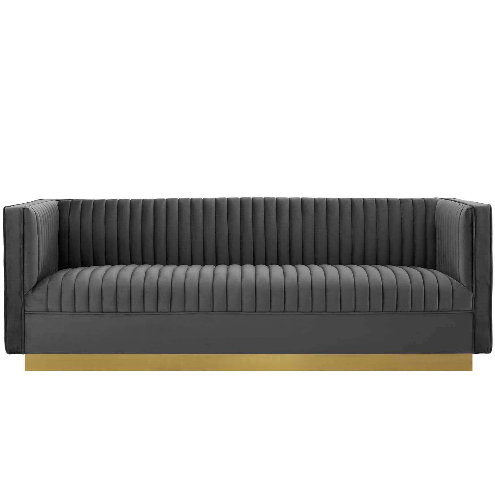 Art Deco Velvet Sofa
