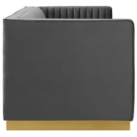 Art Deco Velvet Sofa