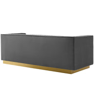 Art Deco Velvet Sofa