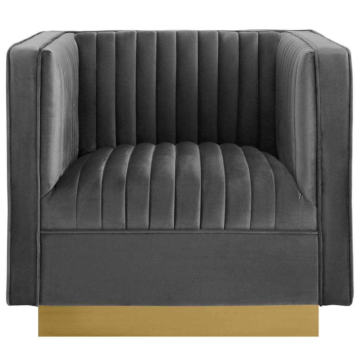 Art Deco Velvet Accent Chair
