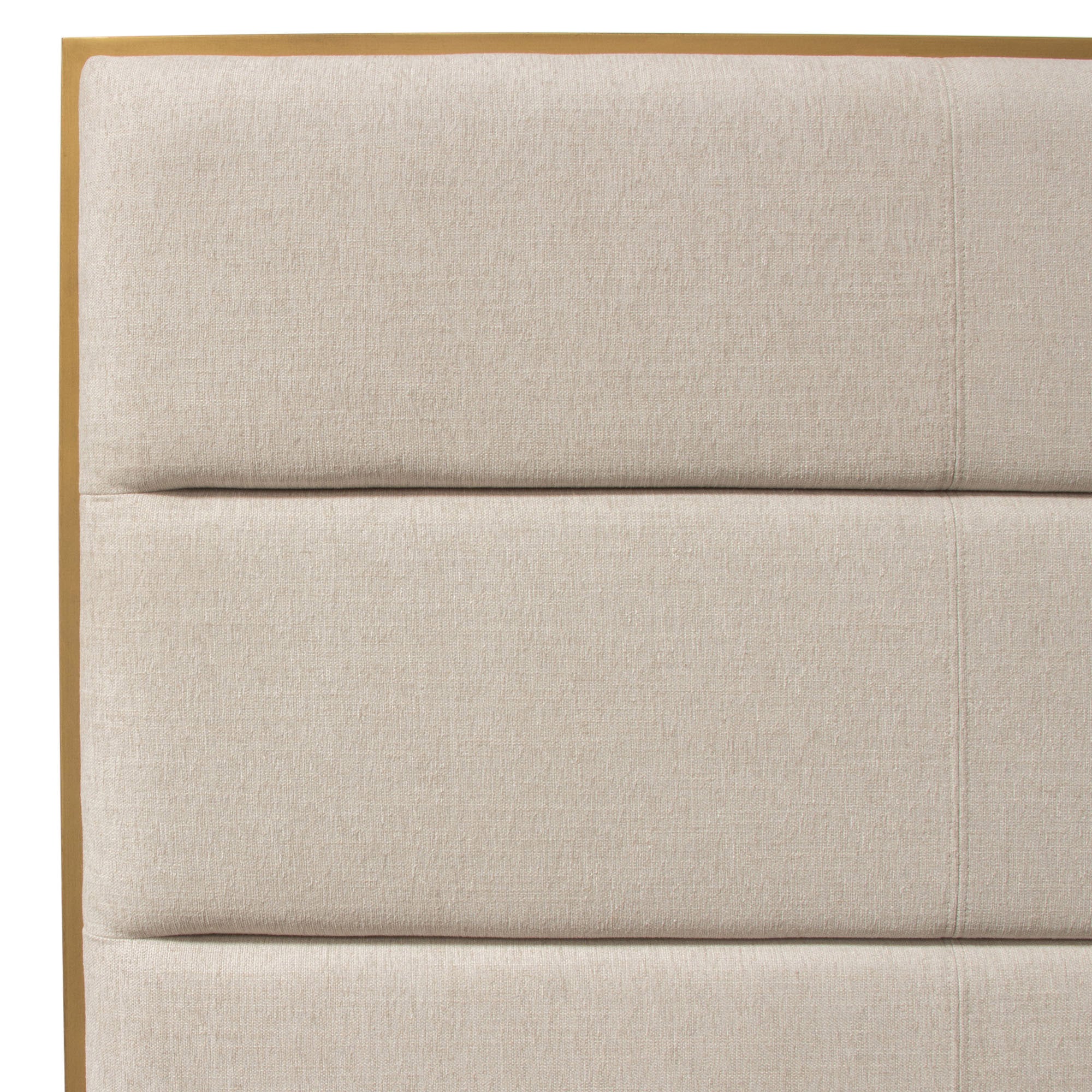 Contemporary Upholstered & Metal Bedframe