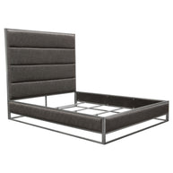Contemporary Upholstered & Metal Bedframe