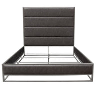 Contemporary Upholstered & Metal Bedframe