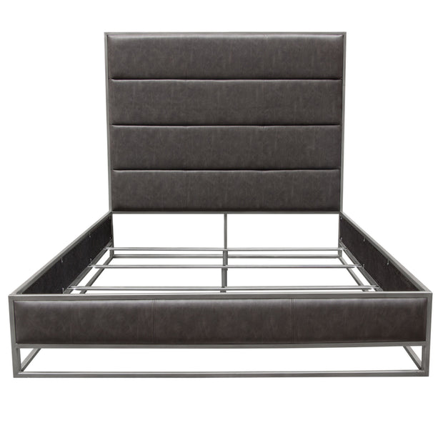 Contemporary Upholstered & Metal Bedframe