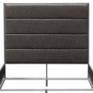 Contemporary Upholstered & Metal Bedframe