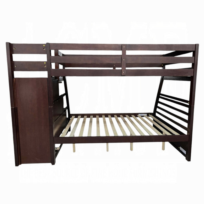 Espresso Twin/Full Storage & Trundle Bunk Bed