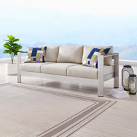 Contemporary Aluminum Outdoor Sofa