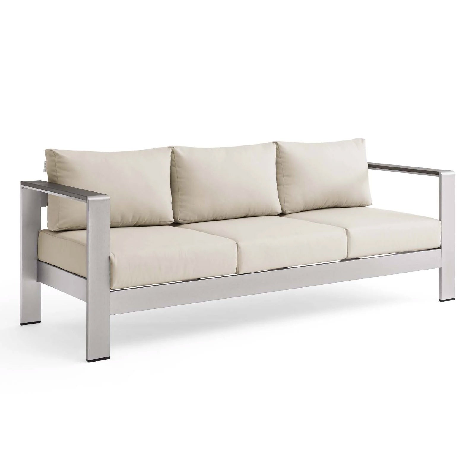 Contemporary Aluminum Outdoor Sofa
