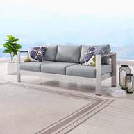 Contemporary Aluminum Outdoor Sofa