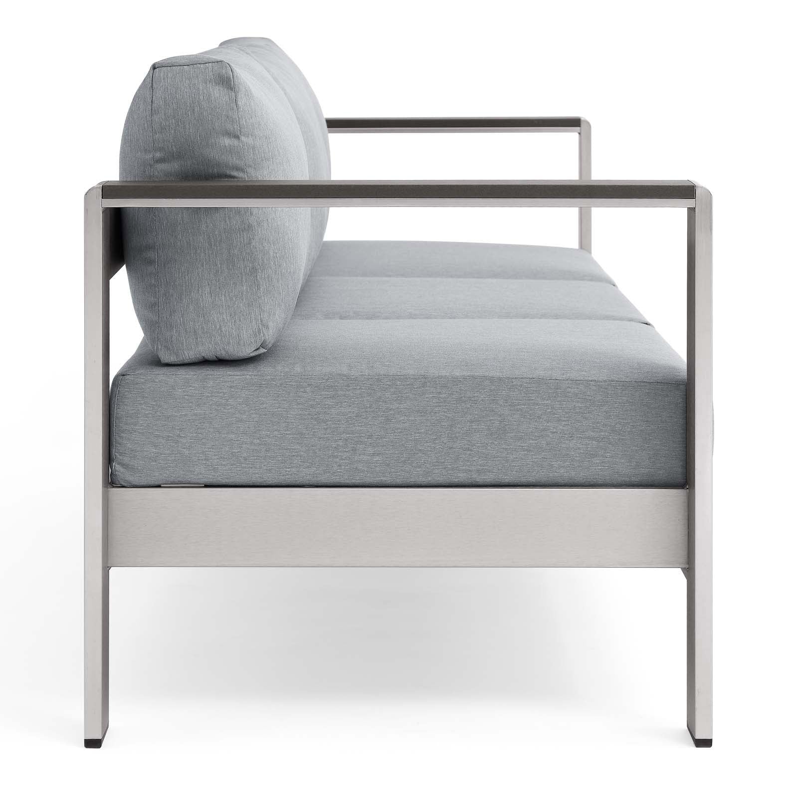 Contemporary Aluminum Outdoor Sofa